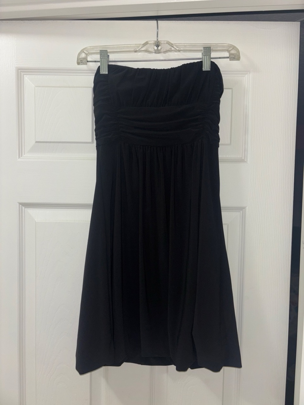 Y2K Star Vixen Strapless Black Ruched Cocktail Dress